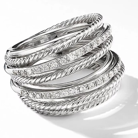 Sterling silver multilayer Ring - Picture 3 of 4